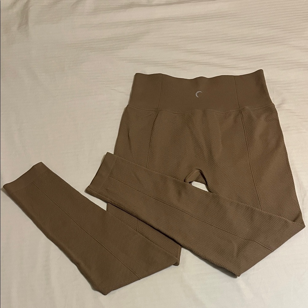 Chic High-Waisted Tan Leggings